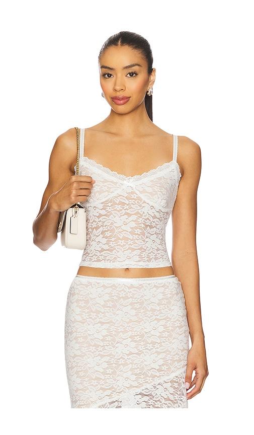 runaway the label ava top in white. - size l (also in xs, s, xl)