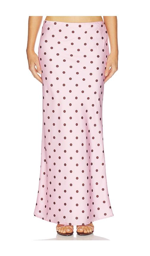 runaway the label blaine maxi skirt in pink. - size l (also in xs, s, m, xl)
