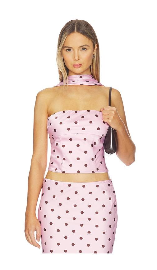 runaway the label blaine top in pink. - size l (also in xs, m, xl)