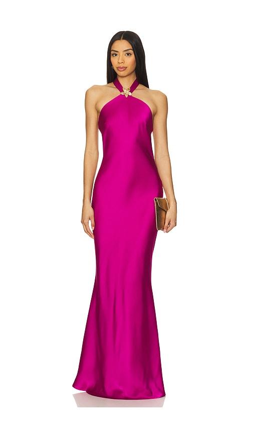 runaway the label chara maxi dress in rose. - size l (also in m, xl)