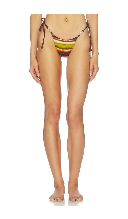 runaway the label cuba side tie bikini bottom in multi. - size l (also in xs, s, m, xl)