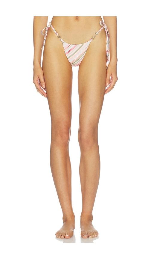 runaway the label cuba side tie bikini bottom in pink. - size l (also in xs, s, m, xl)