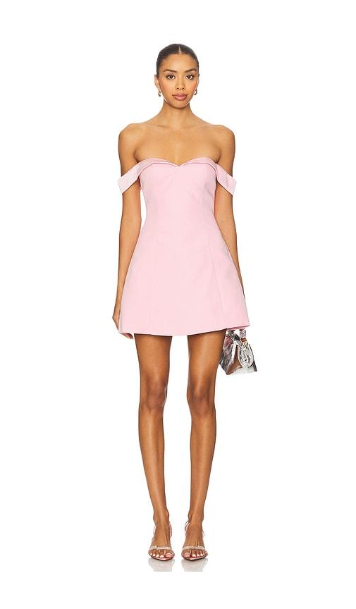 runaway the label ebony mini dress in blush. - size l (also in s)