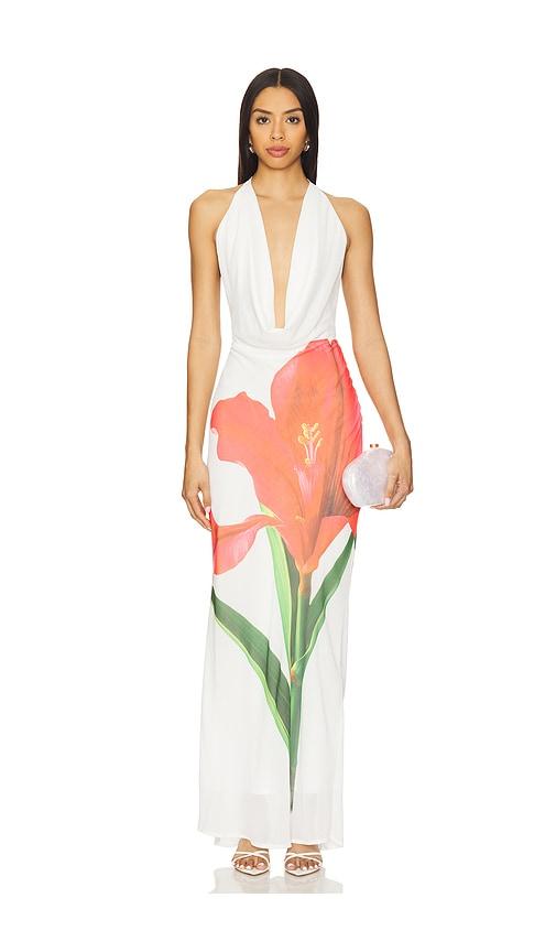 runaway the label jasmina maxi dress in white. - size l (also in xs, s, m, xl, xxl)