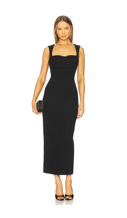 runaway the label kody midi dress in black. - size s (also in xs)