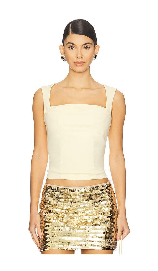 runaway the label kody top in lemon. - size m (also in s, xs, xl)