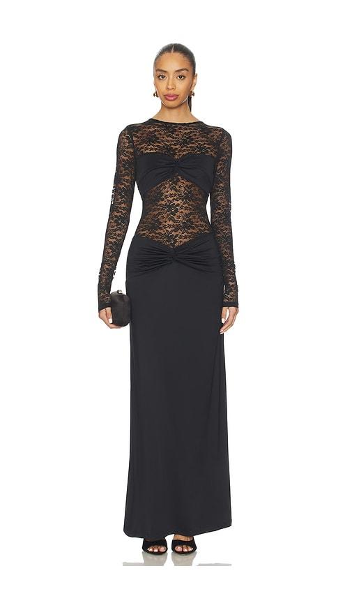 runaway the label larna maxi dress in black. - size m (also in s, xl, xs)