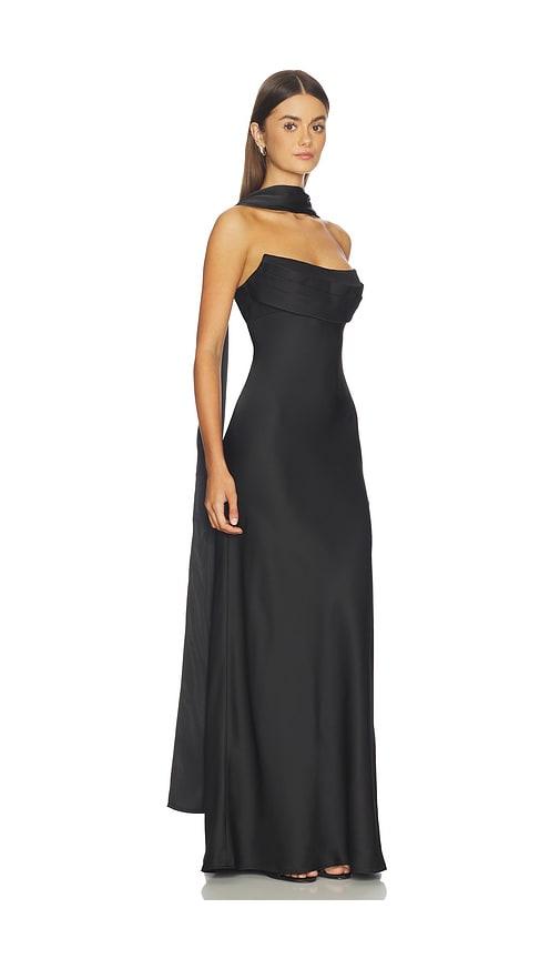 runaway the label madeleine strapless maxi dress in black. - size l (also in s)
