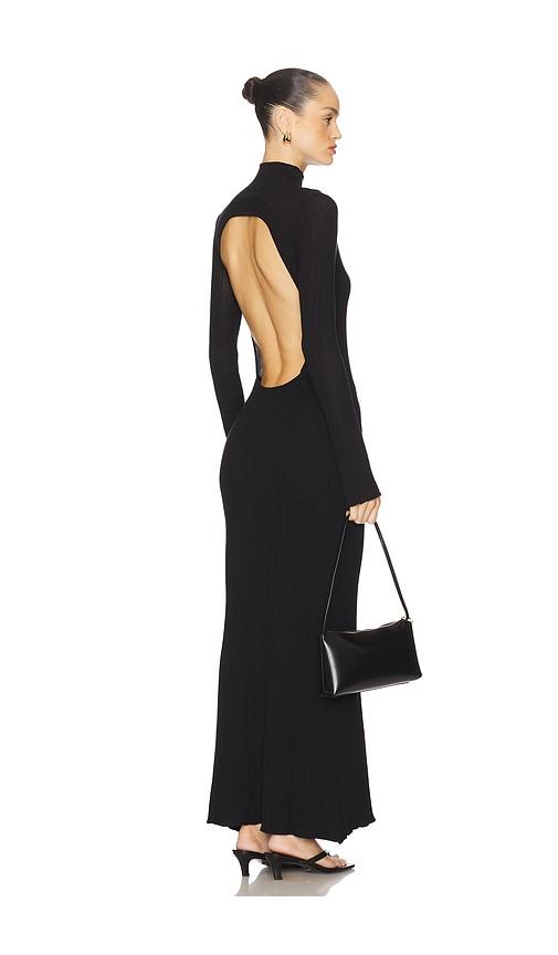 runaway the label martina knit maxi dress in black. - size l (also in s, m, xl)