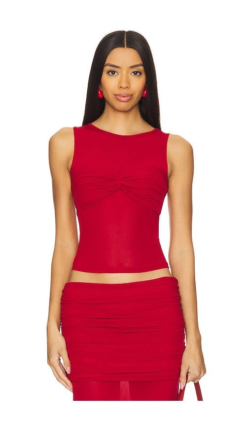 runaway the label meila top in red. - size l (also in xs, xl)