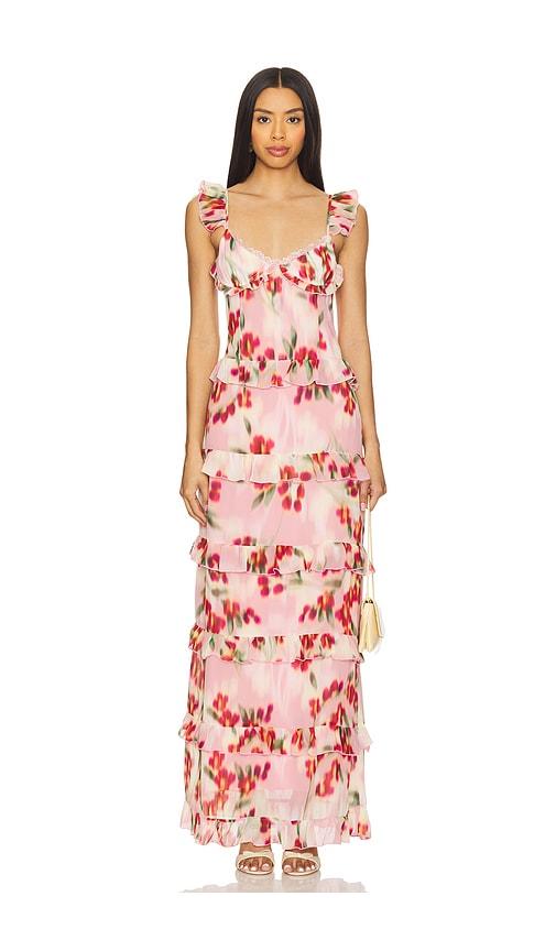 runaway the label melvina maxi dress in pink. - size l (also in xs)