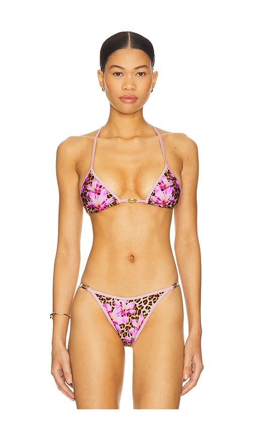 runaway the label miami bikini top in pink. - size l (also in xs, s, xl)