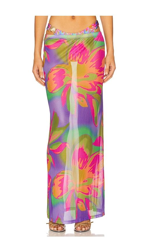 runaway the label miami maxi skirt in purple. - size s (also in xs)
