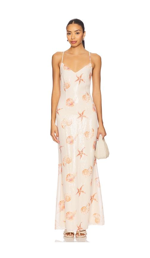 runaway the label niyah maxi dress in nude. - size l (also in xs)