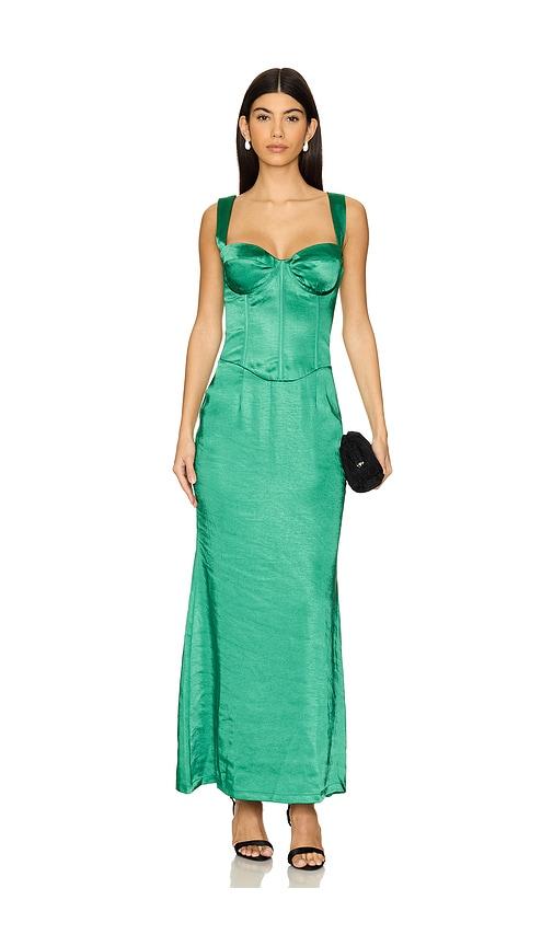 runaway the label oura maxi dress in green. - size s (also in xs)