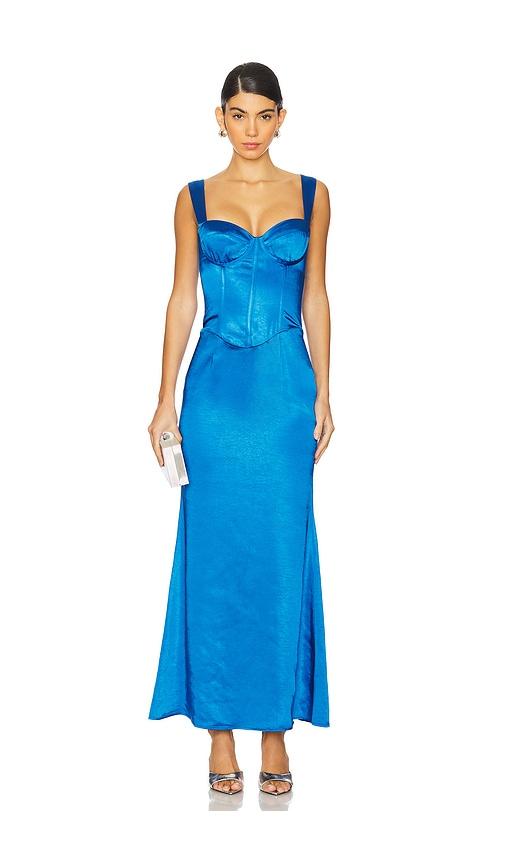 runaway the label oura maxi dress in royal. - size m (also in s, xs)