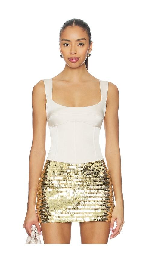 runaway the label sindy bustier in ivory. - size m (also in s, xs, xl)