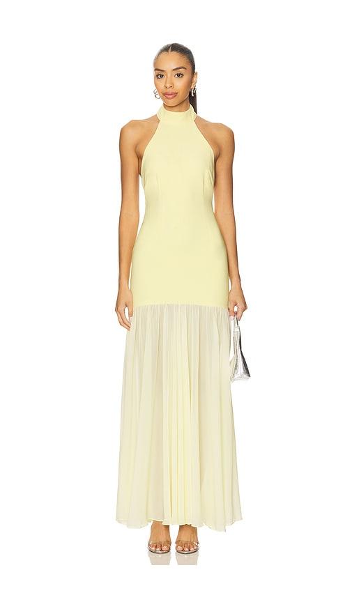 runaway the label yazmin maxi dress in yellow. - size l (also in xl)