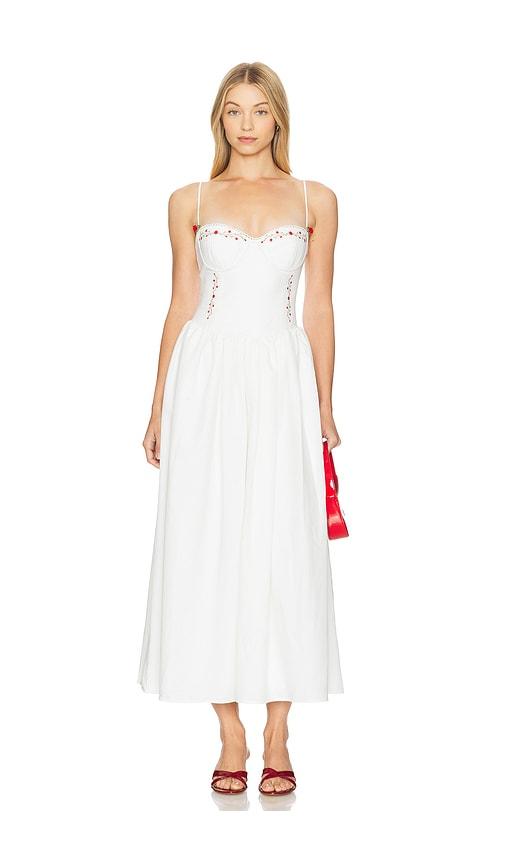 runaway the label zarita midi dress in white. - size xl (also in xs)