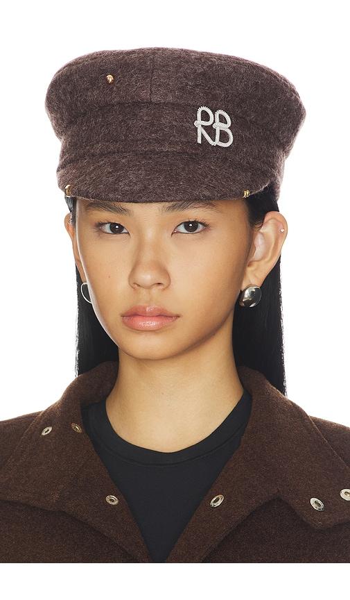 ruslan baginskiy baker boy cap in brown. - size s (also in xs)
