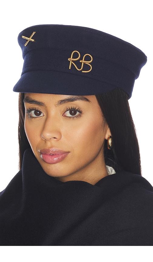 ruslan baginskiy baker boy cap in navy. - size m (also in xs, s)
