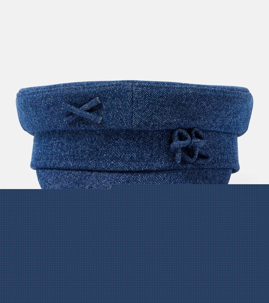 ruslan baginskiy embellished denim newsboy cap