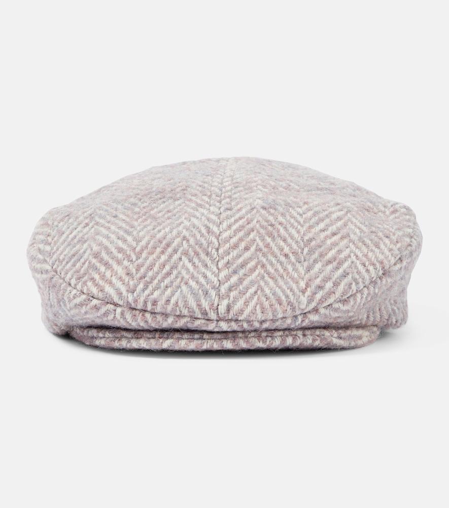 ruslan baginskiy herringbone wool-blend cap