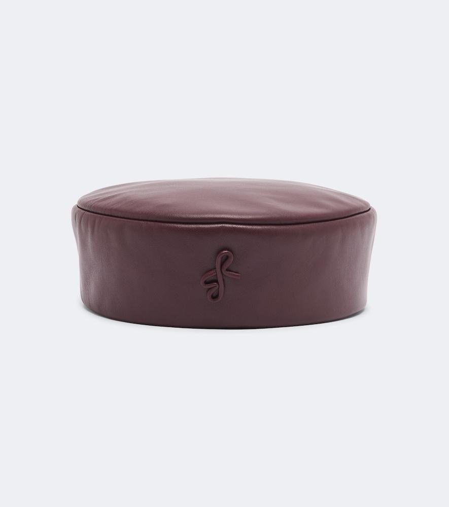 ruslan baginskiy logo leather hat