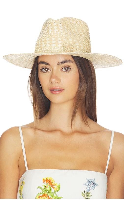 ruslan baginskiy rhomboidal pattern fedora hat in neutral. - size m (also in s, xl)