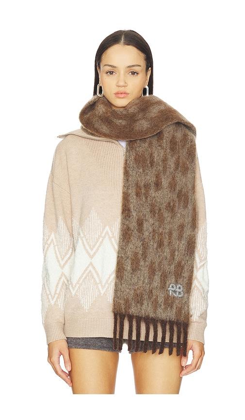 ruslan baginskiy scarf in brown.