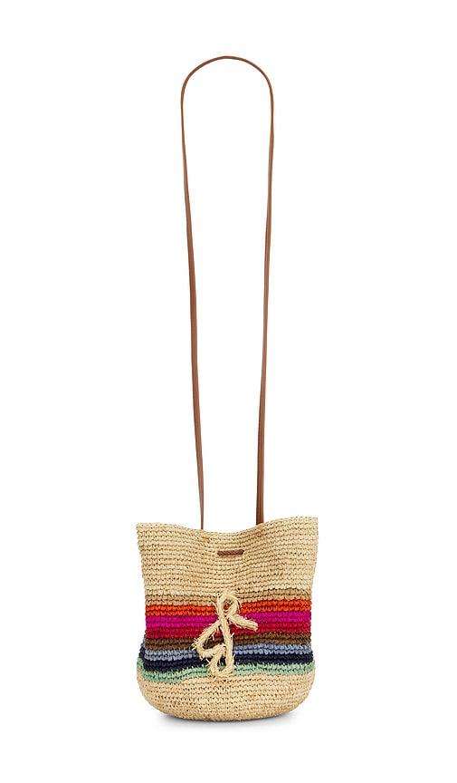 ruslan baginskiy striped pouch bag in neutral.