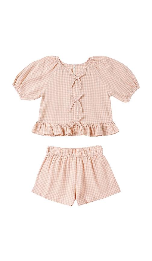 rylee + cru juniper set in peach. - size 4/5 (also in 6/7)