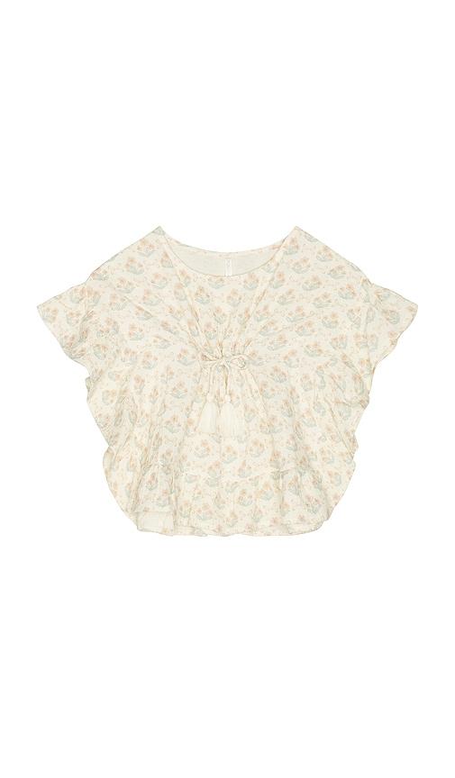 rylee + cru kaftan cover up in pink. - size 2/3 (also in 4/5, 6/7)