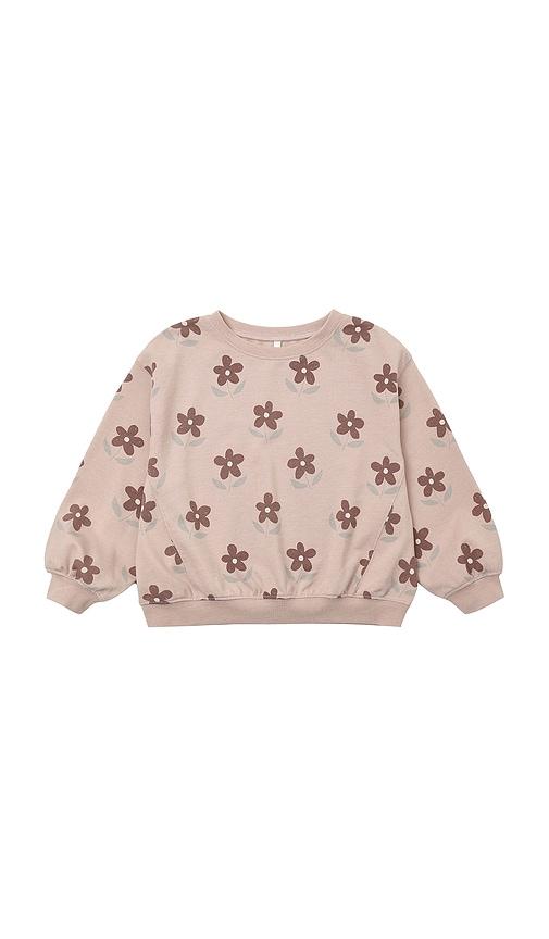 rylee + cru kids oversized sweatshirt in pink. - size 12-18m (also in 18-24m, 2-3yr, 4-5yr)