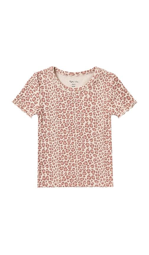 rylee + cru kids ribbed basic tee in neutral. - size 2-3yr (also in 4-5yr)