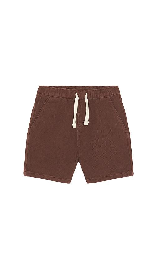 rylee + cru perry short in chocolate. - size 12-18m (also in 2-3yr)