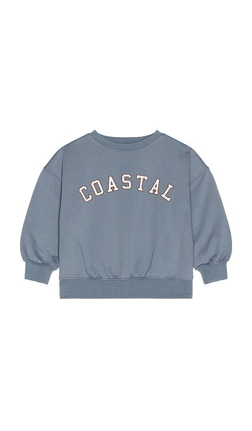 rylee + cru relaxed sweatshirt in blue. - size 12-18m (also in 18-24m, 4-5yr)