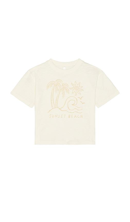 rylee + cru relaxed tee in ivory. - size 12-18m (also in 2-3yr)