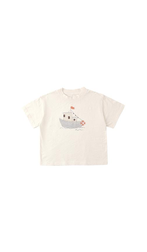 rylee + cru relaxed tee in white. - size 2-3yr (also in 4-5yr)