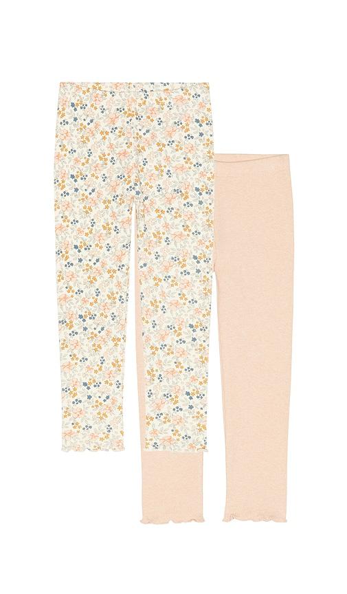 rylee + cru ribbed legging set in beige,blush. - size 12-18m (also in 4-5yr)