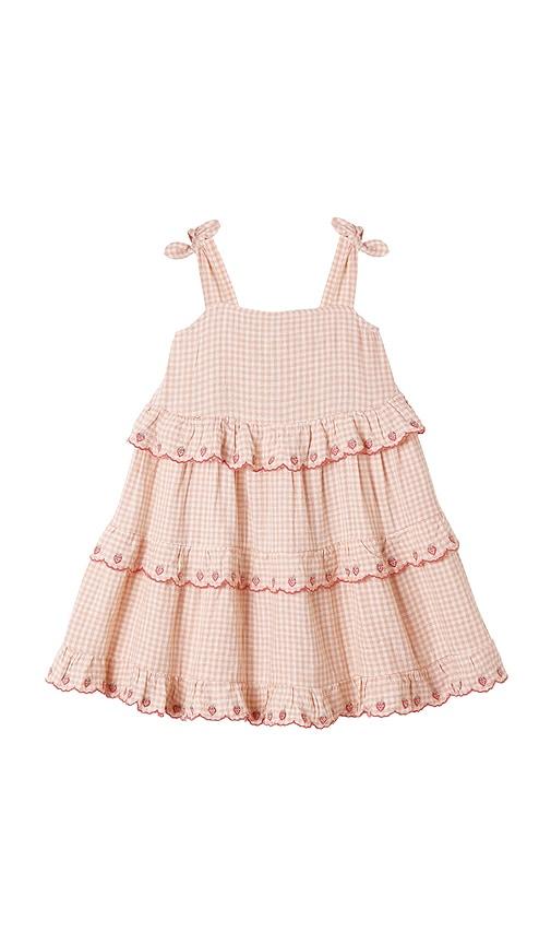 rylee + cru ruffled swing dress in pink. - size 2/3 (also in 6/7)
