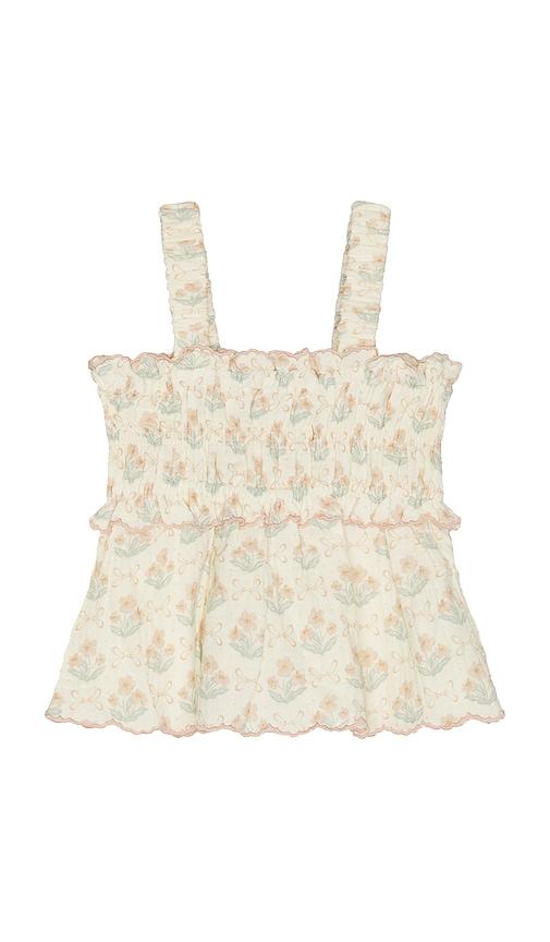 rylee + cru smocked tank in pink. - size 2/3 (also in 4/5, 6/7)