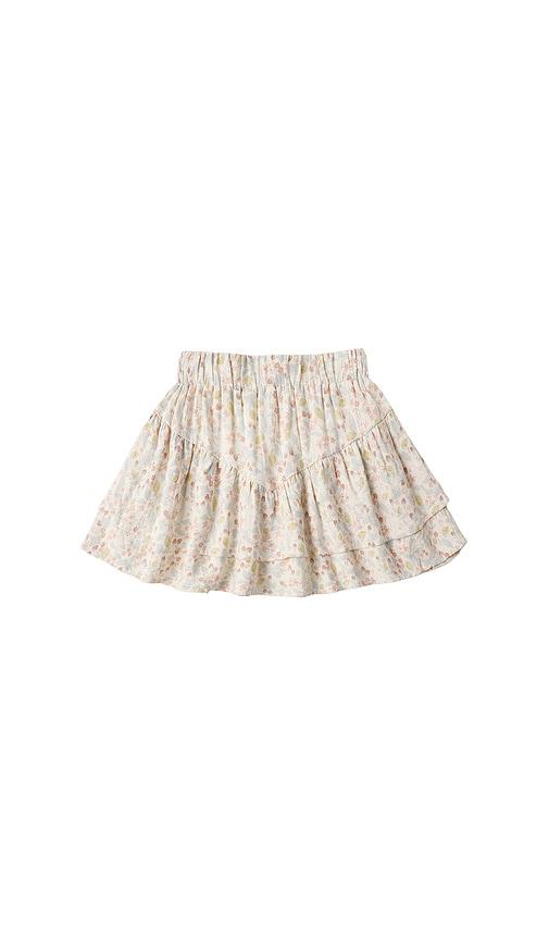 rylee + cru tiered mini skirt in cream. - size 2/3 (also in 6/7)