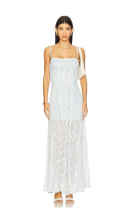 sabina musayev ailani dress in baby blue. - size l (also in m, xl)