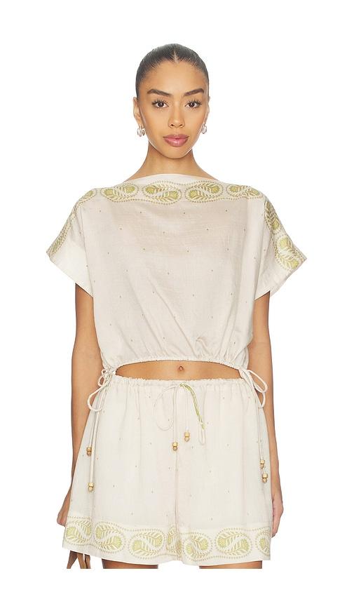 sabina musayev aura top in beige. - size l (also in xl)