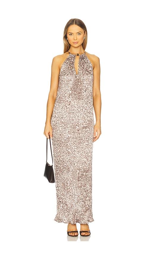 sabina musayev carol dress in brown. - size l (also in s, xs, m)