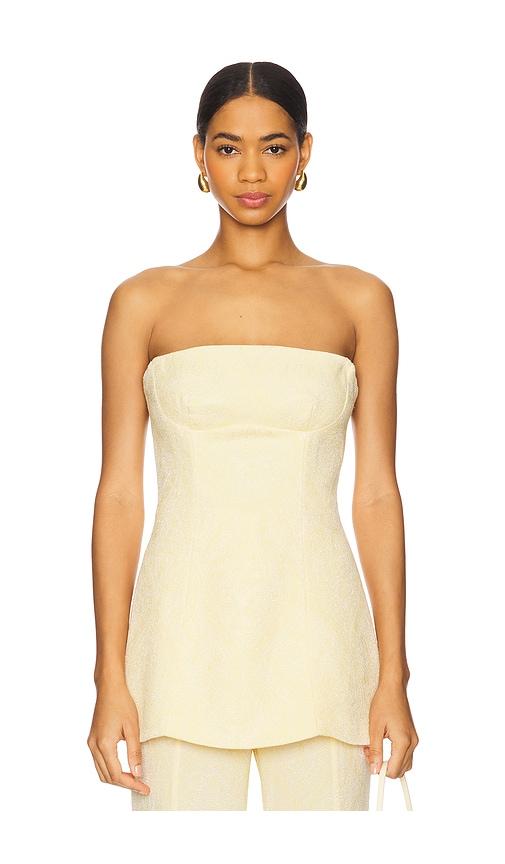 sabina musayev claro top in yellow. - size m (also in s)
