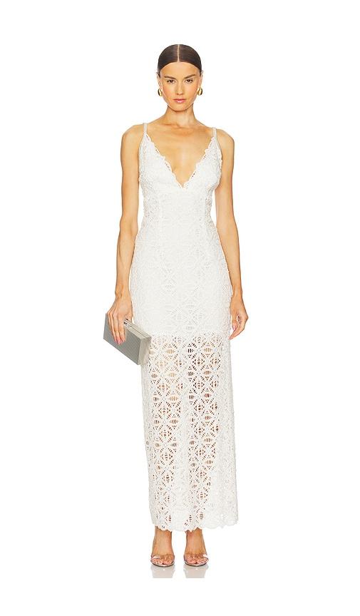 sabina musayev iara dress in white. - size l (also in s, m)