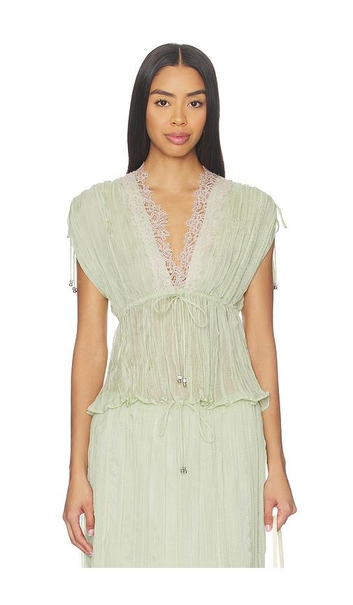 sabina musayev sandi top in green. - size m (also in xs)
