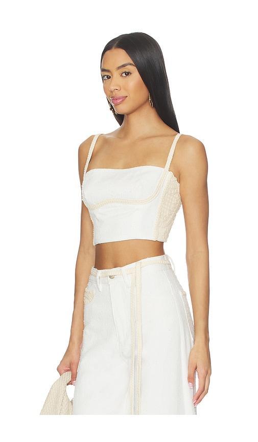 sabina musayev tasha top in white. - size l (also in s, xl)